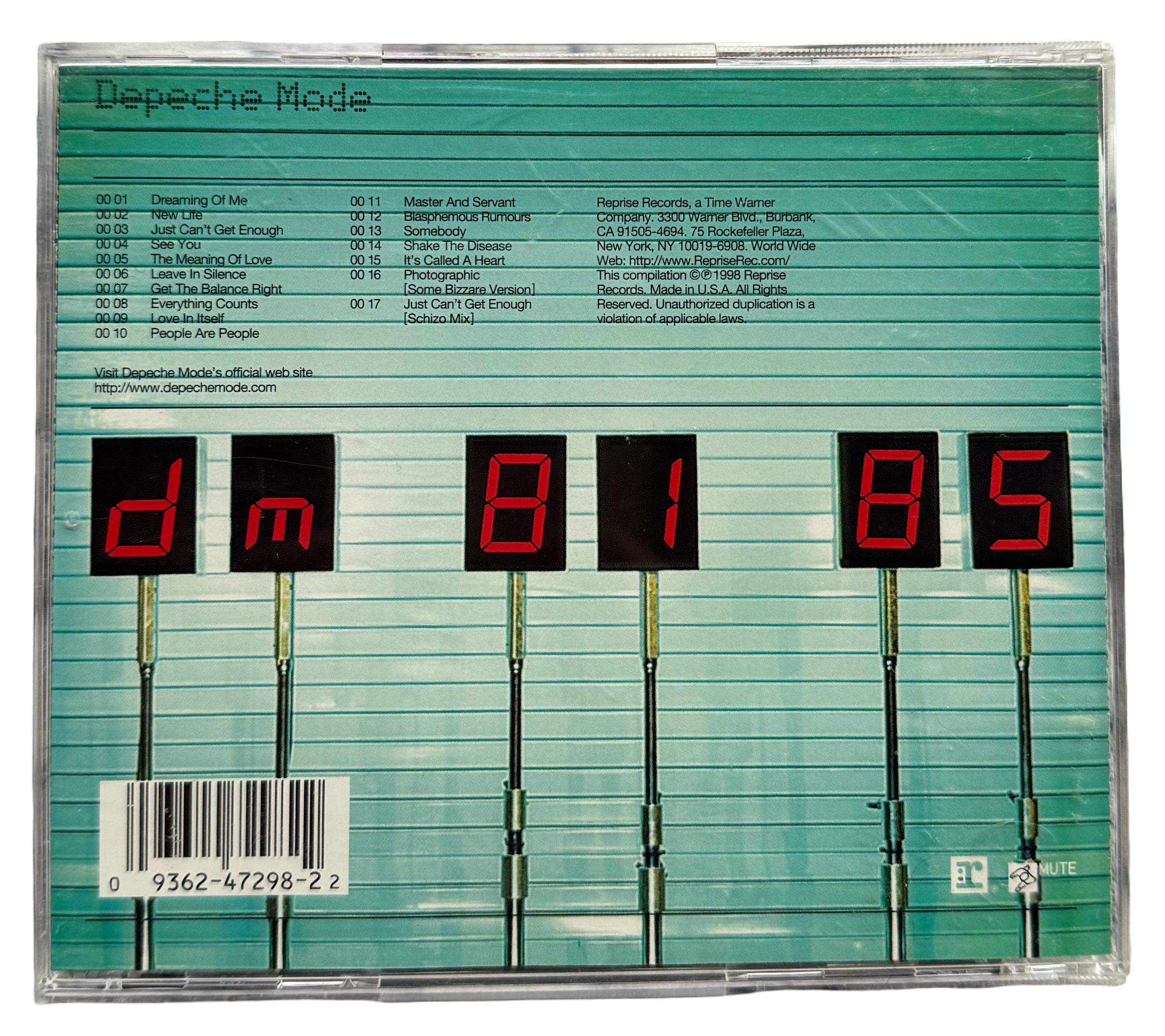 <a href='https://www.depechemode.com/music/albums/the-singles-86-98' target='_blank' rel='noopener noreferrer'>The Singles 86-98</a> by Depeche Mode cassette insert, 1998. Found curbside, Seattle, WA.