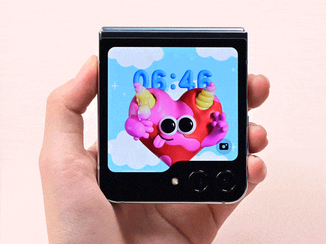Z Flip 5 cover screen widgets