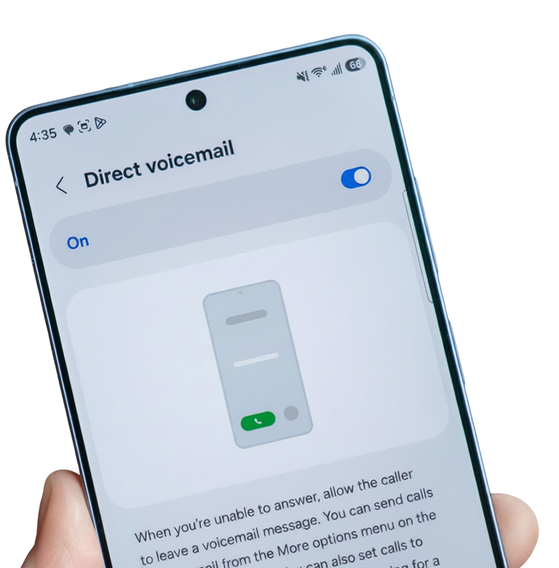 Direct voicemail on Samsung Galaxy